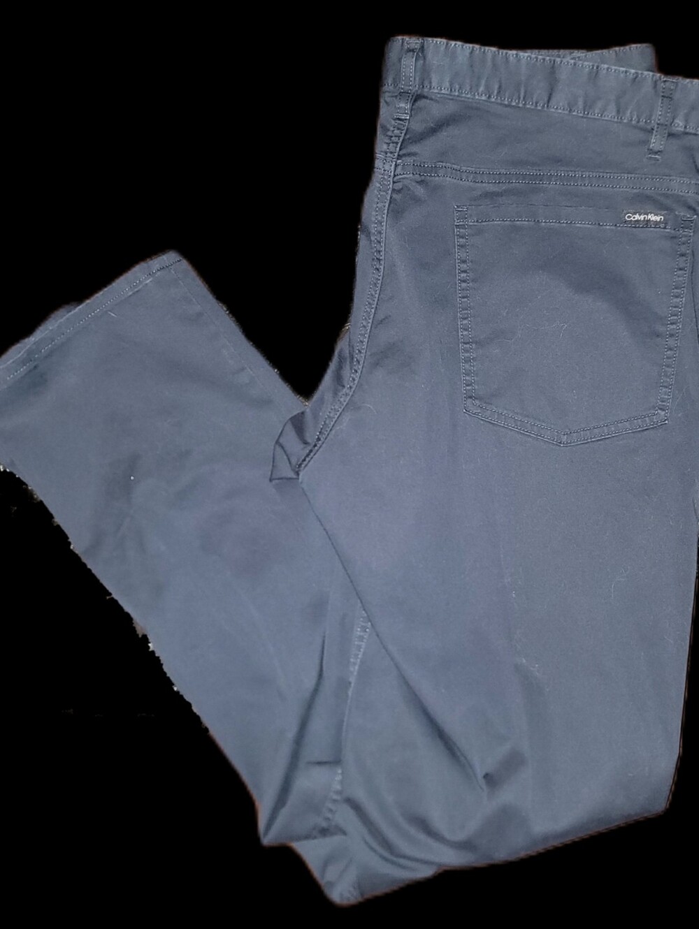 Calvin Klein Men's Pants The Authentic Five Pocket Slim Fit 33W X 32L Black